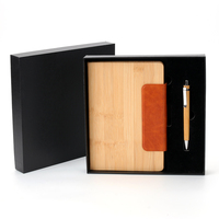Agenda de Lujo con Cubierta de Cuero PU, Estilo Ejecutivo, Juego de Cuaderno y Bolígrafo de Tapa Dura para Regalos Corporativos