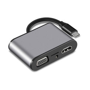 Hub USB Tipo C de Aluminio 8 en 1 con HDMI 4k, USB 3.0, Carga PD USB-C, Lector de Tarjetas SD y TF, Estación de Acoplamiento para Portátil - Product Image 1