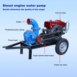 Pompe d'irrigation électrique mobile 3000 m³/h 28,6 kg, pompe à eau de rivière pour l'irrigation agricole, pompe diesel pour tracteur - Product Image 6