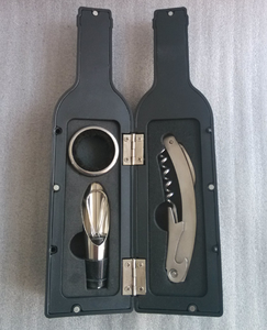 3 cái/bộ mở Stopper nhỏ giọt Vòng phụ kiện rượu vang hình dạng chai rượu vang mở corkscrew rượu vang mở bộ - Product Image 2