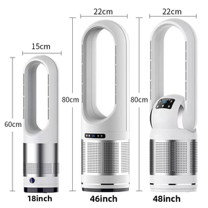 Nuevo Ventilador sin Aspas de 18 Pulgadas para Todas las Estaciones - Ventilador de Torre de Pie para Hogar y Oficina con Viento Potente que Proporciona un Flujo de Aire Frío y Rápido - Product Image 4