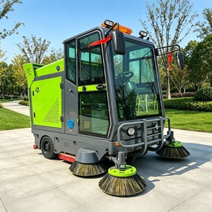 <span class=keywords><strong>Camion</strong></span> balayeuse routière électrique 48V autopropulsé à quatre brosses avec réservoir d'eaux usées de 200L, machine de nettoyage - Product Image 4