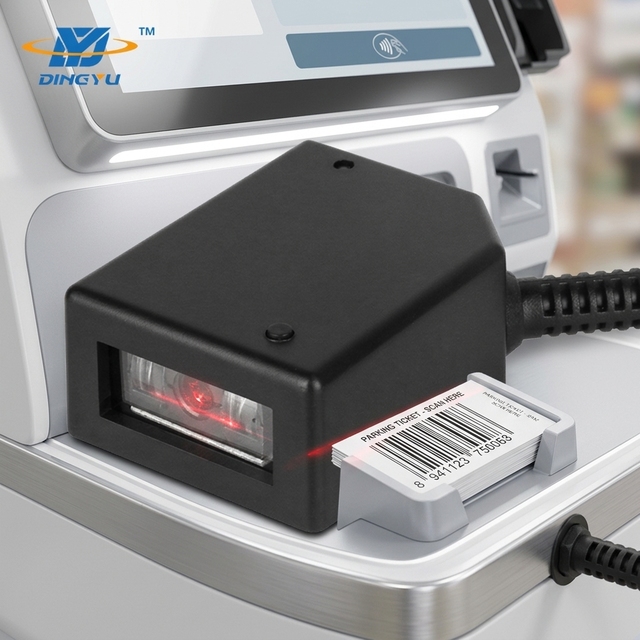DF3100 High Visible 1D CCD Fixed Mounted Barcode Scanner With Auto Detection USB COM RS232 Interfaces for Kiosk