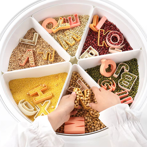 Montessori bé giáo dục đầy màu sắc Silicone mềm bảng chữ cái chữ thiết lập sớm học tập câu đố đồ chơi cho trẻ sơ sinh - Product Image 4