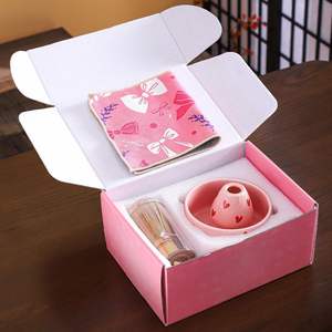 Modern Japanese Ceramic Bowl <b>Set</b> With Chasen and Chashaku 4-In-1 <b>Matcha</b> Preparation Kit - Product Image 2