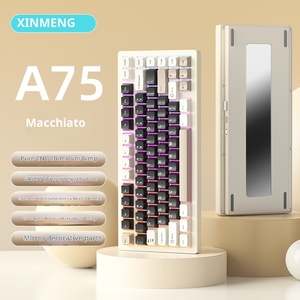 Xinmeng A75 ống nhôm cơ khí bàn phím tri-chế độ không dây Bluetooth Gasket cấu trúc với RGB hot-swappable Thiết bị chuyển mạch - Product Image 2