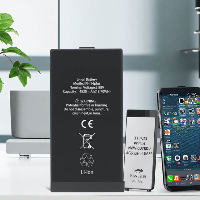 Brand New 0-Cycle High-Capacity Professional Battery Replacement for iPhone 6 7 8 X XS XR 11 12 13 Pro 14 Plus Mobile Phone