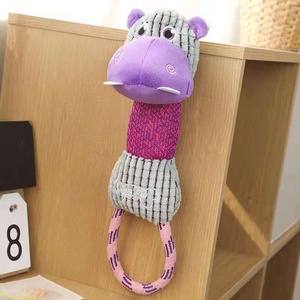 Jouet à mâcher pour chien de la série Animaux, nettoyage des dents, durable, luxueux, interactif, corde à mâcher pour petit chien - Product Image 3