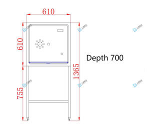 Shanghai Pujia hoogwaardige 304 roestvrijstalen zuurstofkooi met één compartiment voor kleine dieren (ziekenhuis kooi) - Product Image 6