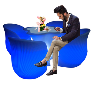 Câu Lạc Bộ Ban Đêm Vườn Tổ Chức Sự Kiện Tiệc Hookah Lounge Ngoài Trời Nhựa <span class=keywords><strong>Led</strong></span> Sofa Đồ Nội Thất Bàn Ghế <span class=keywords><strong>Set</strong></span> <span class=keywords><strong>Bar</strong></span> <span class=keywords><strong>Stool</strong></span> Cube Ghế Chiếu Sáng - Product Image 4