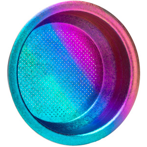 Cage Pure Titanium Coffee Portion 18g Couleur dégradée irisée pour accessoire de poignée de machine à expresso 58mm - Product Image 2