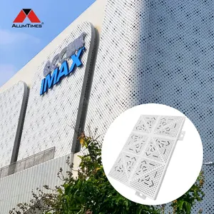 ALUMTIMES Arabie Hôtel de Luxe Extérieur Mur Façade Décor Aluminium Panneau Mural Découpé Au Laser