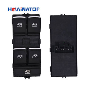 HOWINATOP 5G0959857C Interruptor de ventanilla eléctrica 5GG959857A 5G0959857E Interruptor principal de la ventana del lado del conductor delantero para Mk7 2014 2018 Negro - Product Image 5