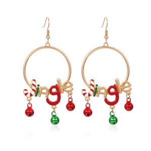 Série de Noël Boucles d'oreilles pendantes à la mode Conception européenne américaine Creative Dripping Oil Incrusté Flocon de neige Bonhomme de neige Béquille Direct - Product Image 6