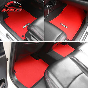 พรมปูพื้นสำหรับฮอนด้า ซีวิค 16-21 พรมหน้าหลังสีแดงกำมะหยี่พร้อมโลโก้ FC - 4 ชิ้น - Product Image 2