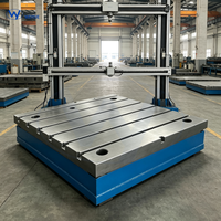 Plateforme modulaire en fonte de précision à rainures en T, anti-déformation, grande table pour machine de mesure optique