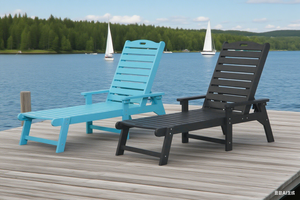 كرسي استلقاء عصري للحدائق الخارجية مصنوع من البولي إيثيلين عالي الكثافة بسعر المصنع من فوشان، كراسي استرخاء متينة للشاطئ وحمام السباحة - Product Image 6