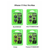 Film d'objectif 3D CD protecteur d'appareil photo avec emballage de vente au détail pour iphone 17 Pro Max 17 air 17 Plus Film d'appareil photo en verre trempé