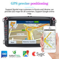 Pour VW PASSAT POLO GOLF 5 6 Android 12 8 pouces 2 Din Autoradio lecteur DVD GPS Wifi usb autoradio