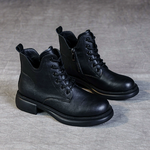 Scarpe Casual da <span class=keywords><strong>Donna</strong></span> con Lacci, Suola in Gomma Spessa, Stivali alla Caviglia per Escursionismo all'Aperto - Product Image 3