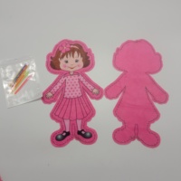 Jouet en peluche personnalisable pour bébé poupée en tissu fait à la main avec aiguille en plastique style dessin animé doux pour filles avec musique