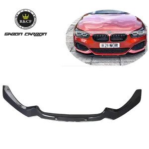 Voor BMW 1 serie F20 M135i LCI M140i Carbon Fiber Front Bumper Lip Diffuser Splitter 2017 2018