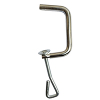 Pince de table industrielle pour machine à pâtes, en acier inoxydable, réglable, ouverture 9 cm, support de montage robuste pour établi, OEM ODM