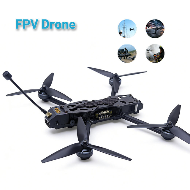 5 inch FPV Full M-Type Drone With Frame 6S F405 V3 Flight Control FC 50A ESC 4in1 RX Receiver VTX Camera Antenna Motor Propeller