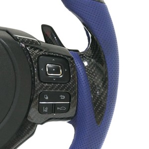 Volante de fibra de carbono forjado para modelos VW X3 X6 5 Series AMG GT <span class=keywords><strong>63</strong></span> Lexus IS250 IS350 Rx350 Material de cuero duradero - Product Image 5