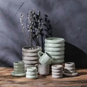 Unica forma di ciambella grigia a forma di ciambella home office ha usato tazze creative per bere tazza da caffè in ceramica - Product Image 4