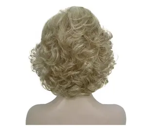 Grace Full Wig 24-30 in Curly hair Synthetic Fiber, Side Part Full Wig (Light Blonde