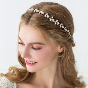 Fleur d'argent fille casque pour mariage cristal bébé fille bandeau fleur couronne <span class=keywords><strong>Communion</strong></span> cheveux accessoires pour anniversaire - Product Image 5