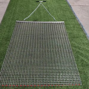 Suministro de fábrica <span class=keywords><strong>YACO</strong></span> YC63GS Malla de acero soldada para arado de arrastre, de alambre de hierro galvanizado plateado con orificios cuadrados de 1''x1'', longitud de 3 a 8 pies - Product Image 1