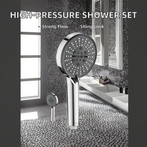 Pommeau de Douche Haute Pression Puissant avec Filtre, Finition Chromée et Kit de Tuyau pour une Douche Optimal Pressurisée dans la Salle de Bain - Product Image 2