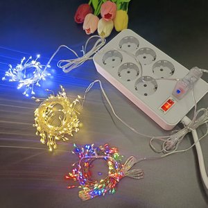 <span class=keywords><strong>Guirnalda</strong></span> de 300 Leds, luz de petardo con Control remoto USB, alambre de cobre para exteriores, funciona con pilas, luces de cadena de racimo de hadas Led - Product Image 4