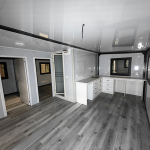Maison Modulaire Écologique Moderne à Toit en Queue de Roi, Façade en Verre Premium, Tiny House pour Bureau, Porche en Cèdre, Fenêtres Panoramiques, Garantie 2 Ans - Product Image 2