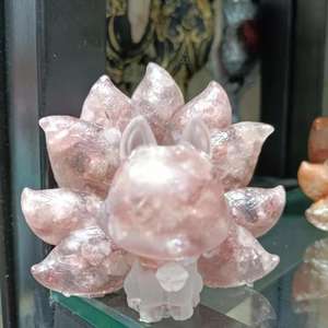 Donghai หินคริสตัลสำหรับเป็นของขวัญแกะสลักทำจากยางสุนัขจิ้งจอกเก้าหางทำจากยางสำหรับเป็นของที่ระลึก - Product Image 3