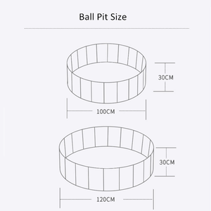 Clôture de jeu Portable pour enfants, plate-forme de balles, 120cm, pour garçons et filles, jouet d'intérieur et d'extérieur, sûre, avec balles - Product Image 6