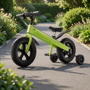 Vélo d'équilibre électrique pour enfants homologué CE, 500W, 48V, roue avant de 12 pouces, acier au carbone, selle en cuir, pour enfants de 8 ans (Len 93) - Product Image 1