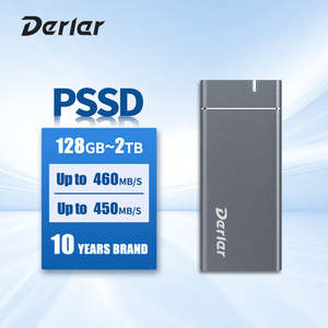 Derlar PSSD ไดรฟ์เก็บข้อมูลแบบพกพา<span class=keywords><strong>3.2</strong></span> Gen <span class=keywords><strong>2</strong></span>ของแท้512GB 1TB 2TB ฮาร์ดสเต็ตไดรฟ์แบบพกพา SSD Type C สำหรับพีซี - Product Image 2