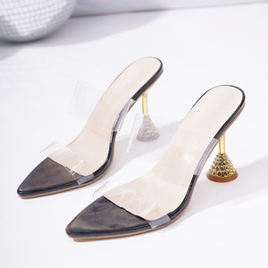Nouvelles sandales élégantes transparentes à talons hauts pour femmes, mode été 2024, vente chaude - Product Image 5