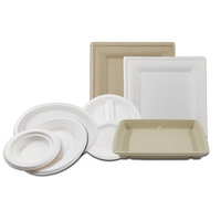 Boîte à lunch jetable en papier Bento pour enfant en forme d'ours Canne à sucre Bagasse Papier dégradable Boîte à hamburger Emballage Bento Sushi
