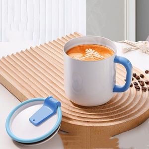 Customizable Logo With Lid Coffee Cup 304 Stainless Steel Coffee Mug With Handle Ceramic Inner Mug Glass Perfume <b>Bottles</b> - Product Image 2
