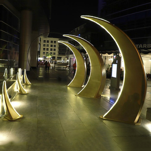 2022 nuovi prodotti selezionati grande ramadan crescent half moon prop per la decorazione del ramadan - Product Image 6
