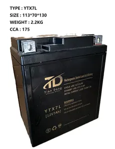 TD pin khô 125 cong chùm xe sang trọng Xe tay ga xe gắn máy pin 12V