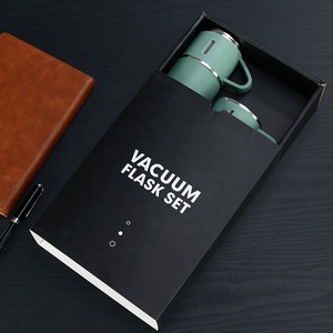 Meilleures ventes en amérique, boîte cadeau créative personnalisée en acier inoxydable, flacon sous vide, bouteille Thermos, flacon sous vide avec 2 tasses, <span class=keywords><strong>2022</strong></span> - Product Image 4