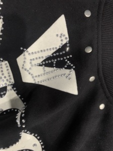T-shirts à manches courtes 100 % coton pour hommes, style streetwear, avec impression floquée et strass, personnalisation OEM, vente en gros - Product Image 3