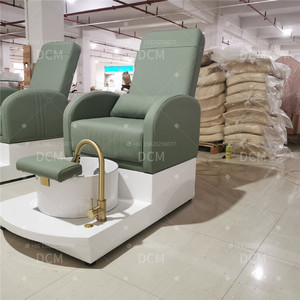 Muebles de salón de uñas Silla de pedicura verde Estación de pedicura y uñas Estación de pedicura portátil con fregadero - Product Image 2