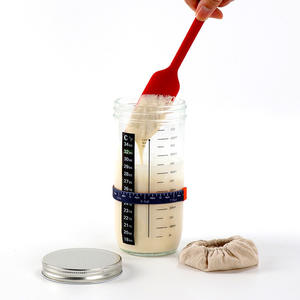 ขวดแก้วฝาปิดสนิทสำหรับเพาะเชื้อแป้งหมักธรรมชาติ ถังหมักยีสต์ เลาเอน ขวดคาเวียร์พร้อมฝาปิดและมาตรวัด รุ่น 730BLGT - Product Image 4