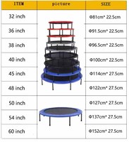 NQ SPORTS Équipement de trampoline extérieur pour parc, Piscine, Trottinette aquatique, Trampoline sans ressort pour aire de jeux intérieure avec pulvérisateur